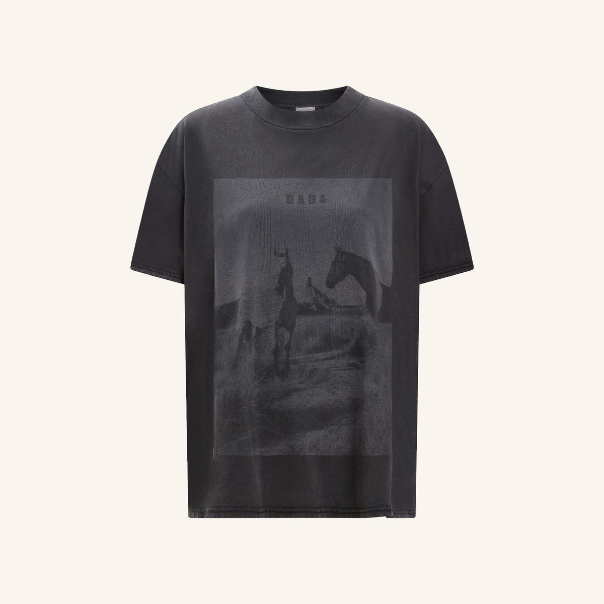 Dada Sport Fox Trot Ladies Cheval Club T-Shirt, Washed Black