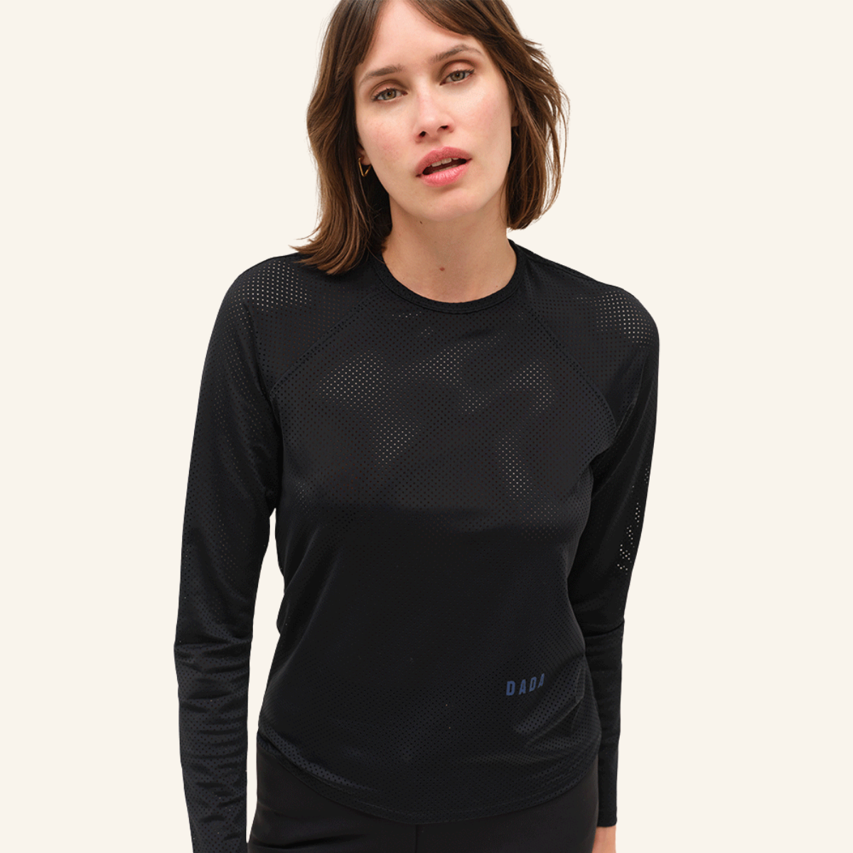 Dada Sport Jazz Ladies Long Sleeve Training Shirt, Black