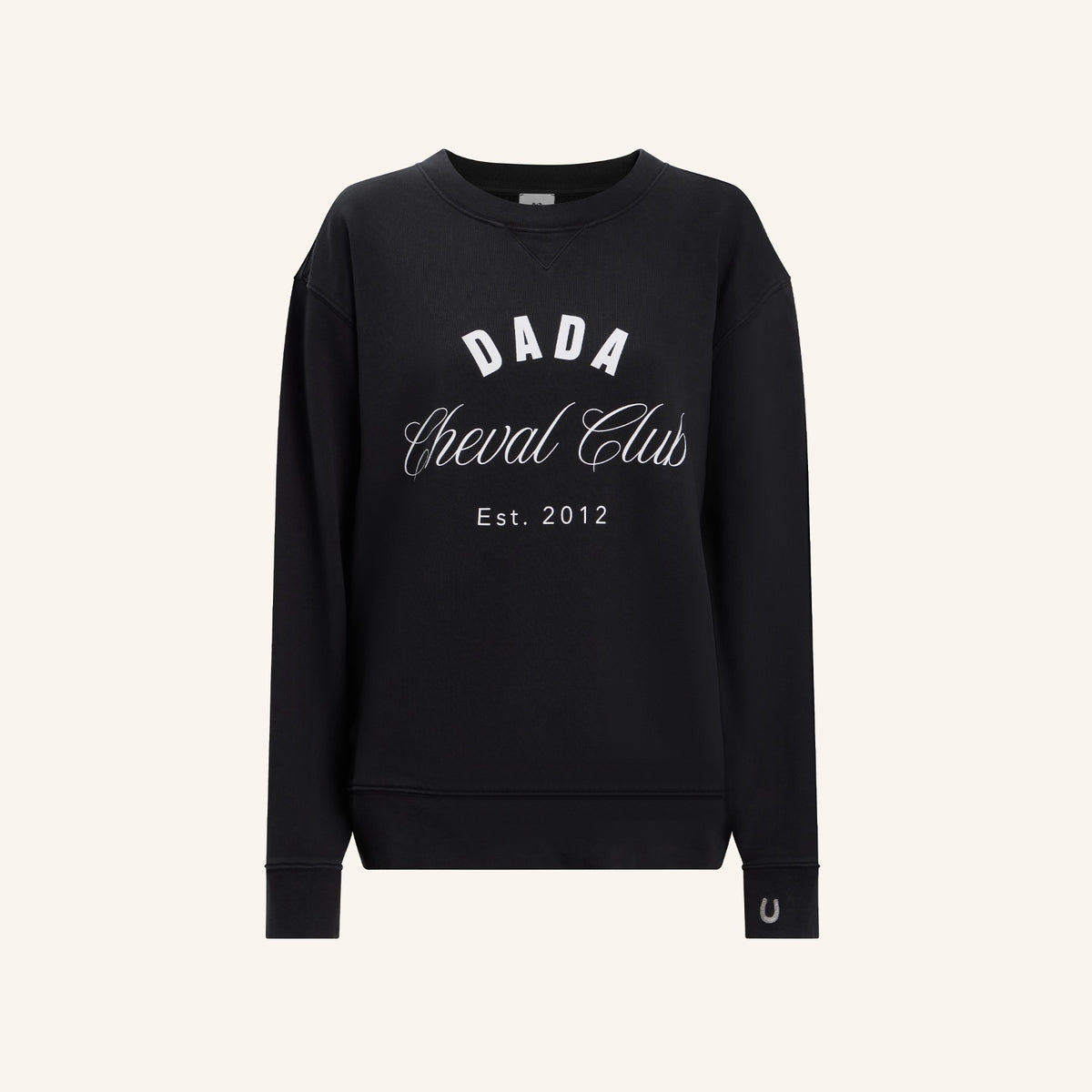 Dada Sport Johnson Ladies Cheval Club Sweatshirt, Washed Black