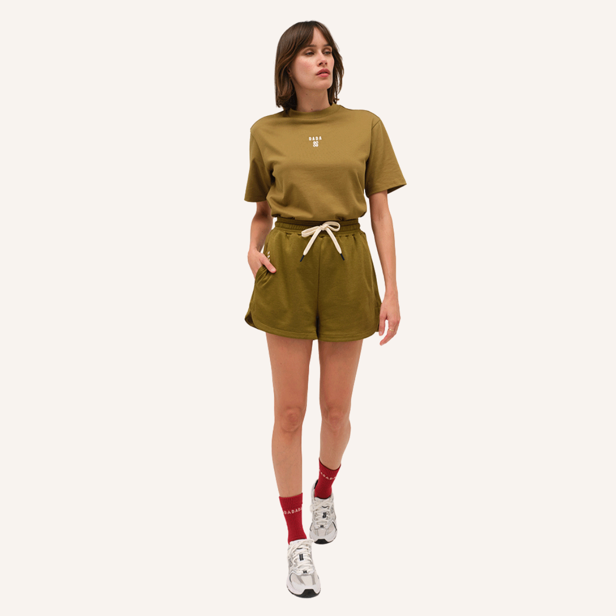 Dada Sport Oscar Ladies Sweat-shorts, Amber Gold