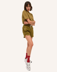 Dada Sport Oscar Ladies Sweat-shorts, Amber Gold