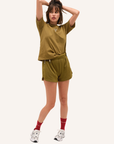 Dada Sport Oscar Ladies Sweat-shorts, Amber Gold