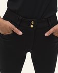 Dada Sport Sagaro Ladies Knee Grip Breeches, Black