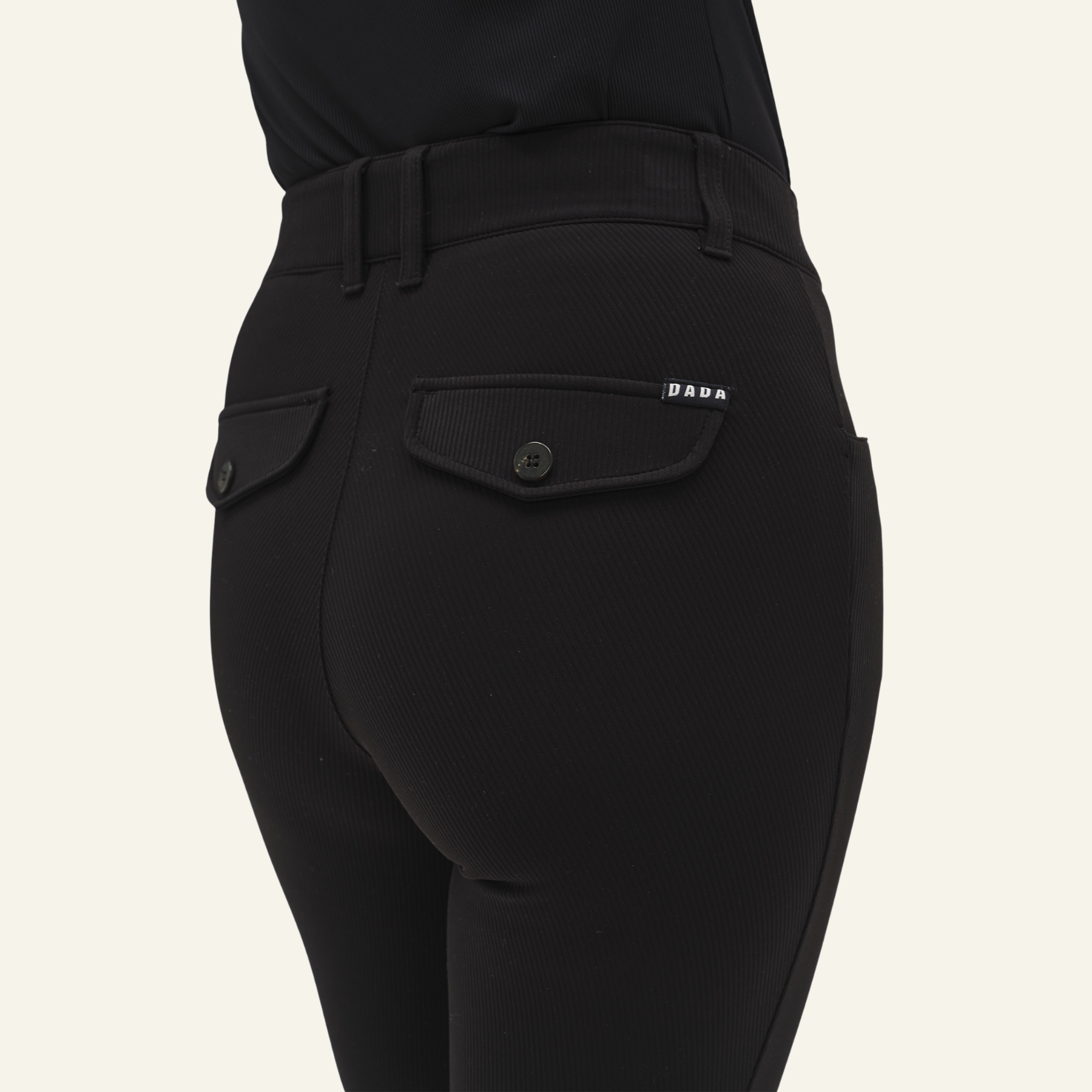 Dada Sport Sagaro Ladies Knee Grip Breeches, Black