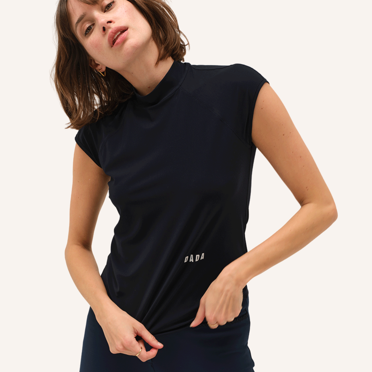 Dada Sport Totem MC Ladies Short Sleeve Training Shirt, Navy