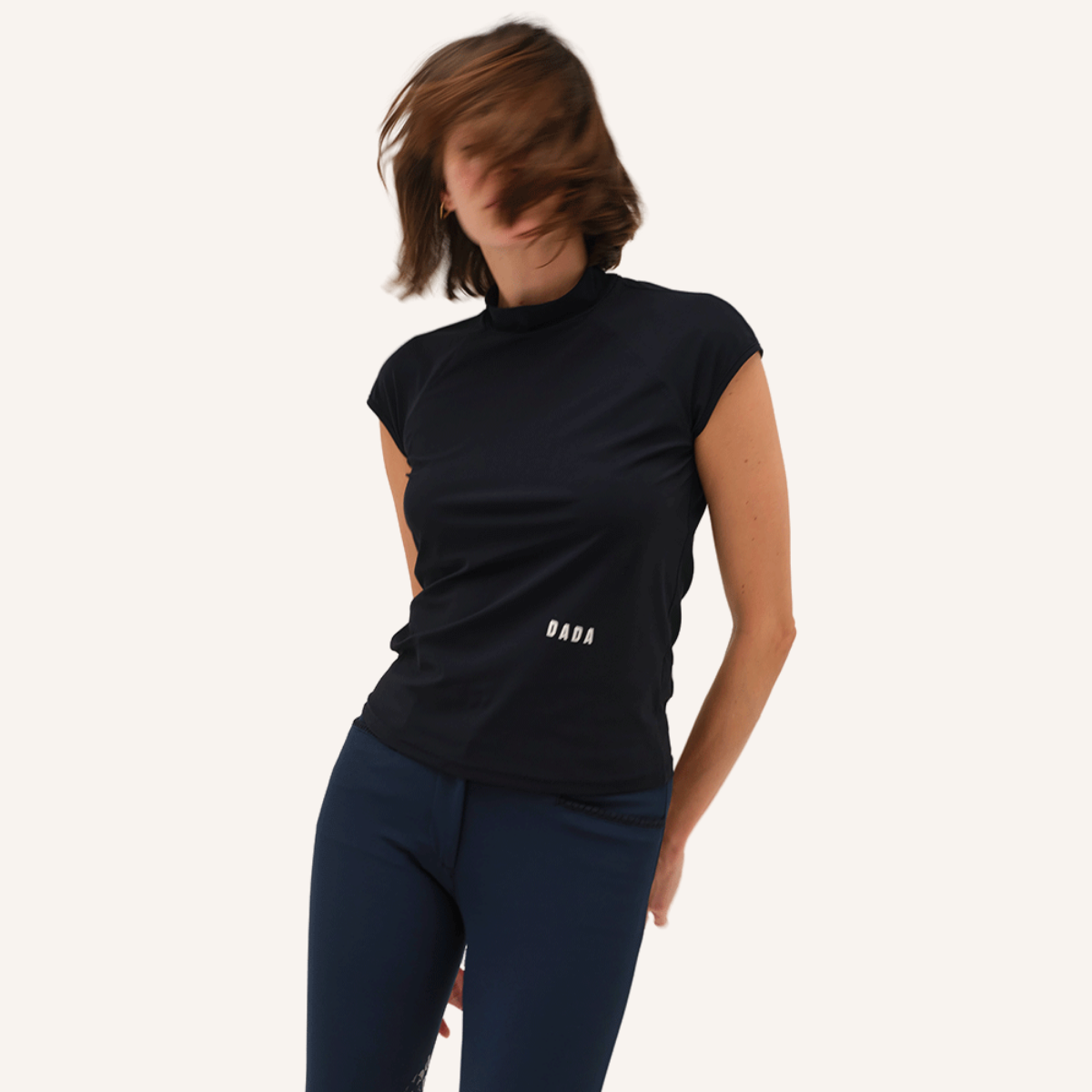 Dada Sport Totem MC Ladies Short Sleeve Training Shirt, Navy