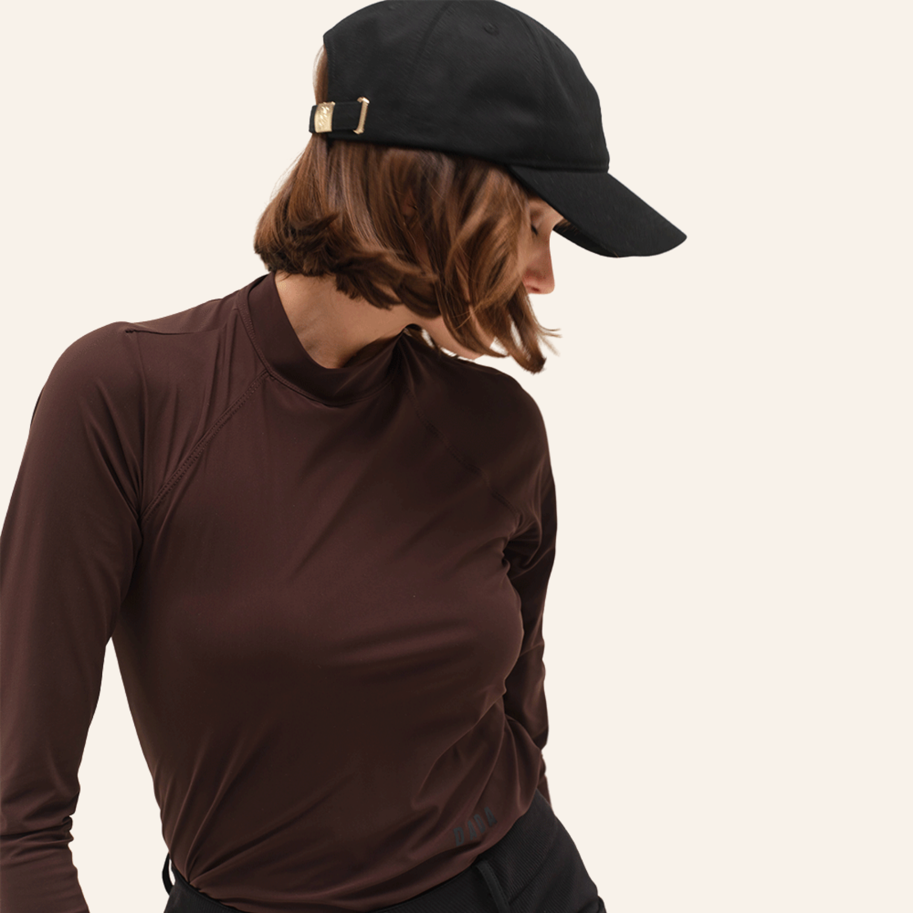 Dada Sport Totem ML Ladies Long Sleeve Training Shirt, Chocolate