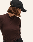 Dada Sport Totem ML Ladies Long Sleeve Training Shirt, Chocolate