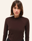 Dada Sport Totem ML Ladies Long Sleeve Training Shirt, Chocolate