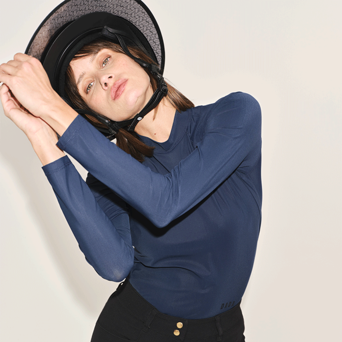 Dada Sport Totem ML Ladies Long Sleeve Training Shirt, Dark Baltic