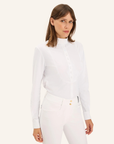 Dada Sport Opale Ladies Long Sleeve Competition Shirt, White