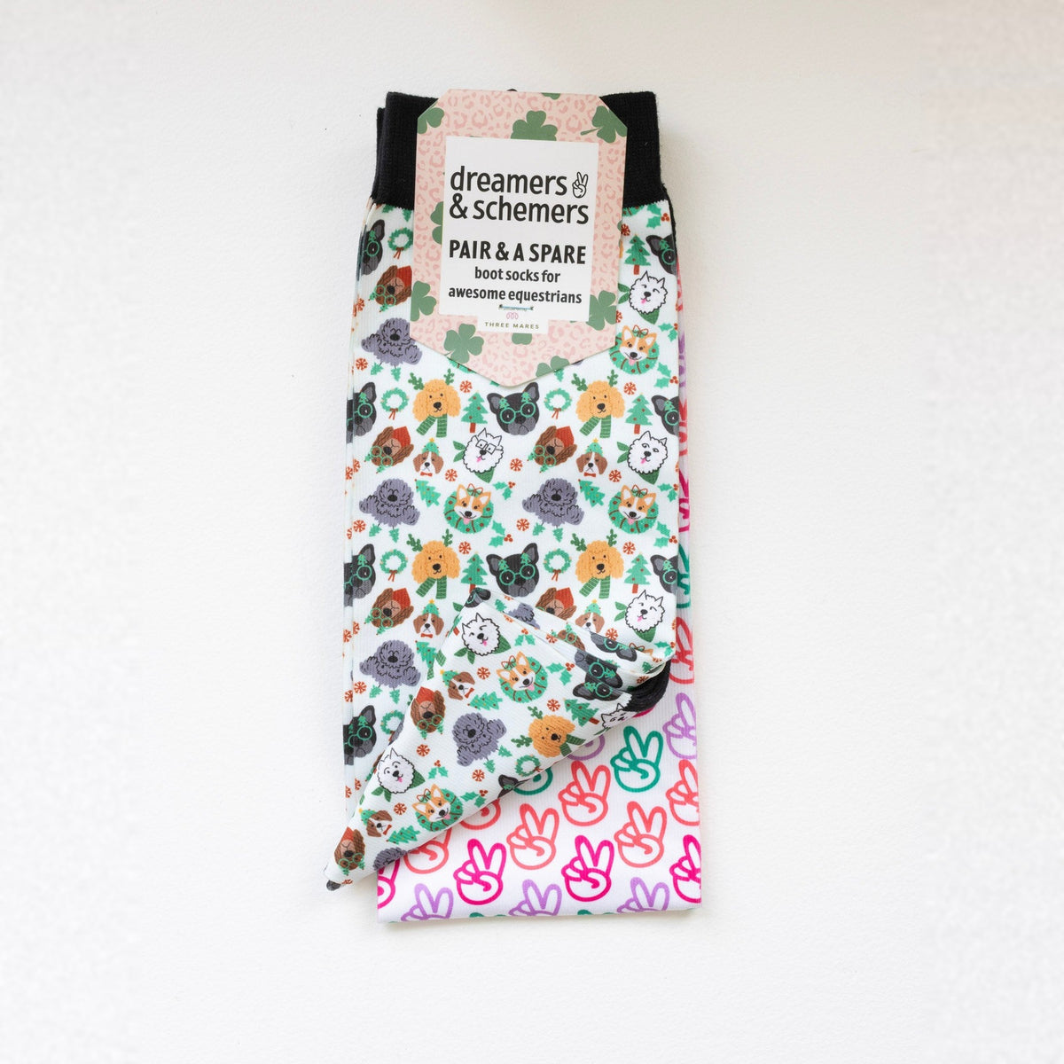 Dreamers &amp; Schemers Deck the Paws Pair &amp; A Spare Socks