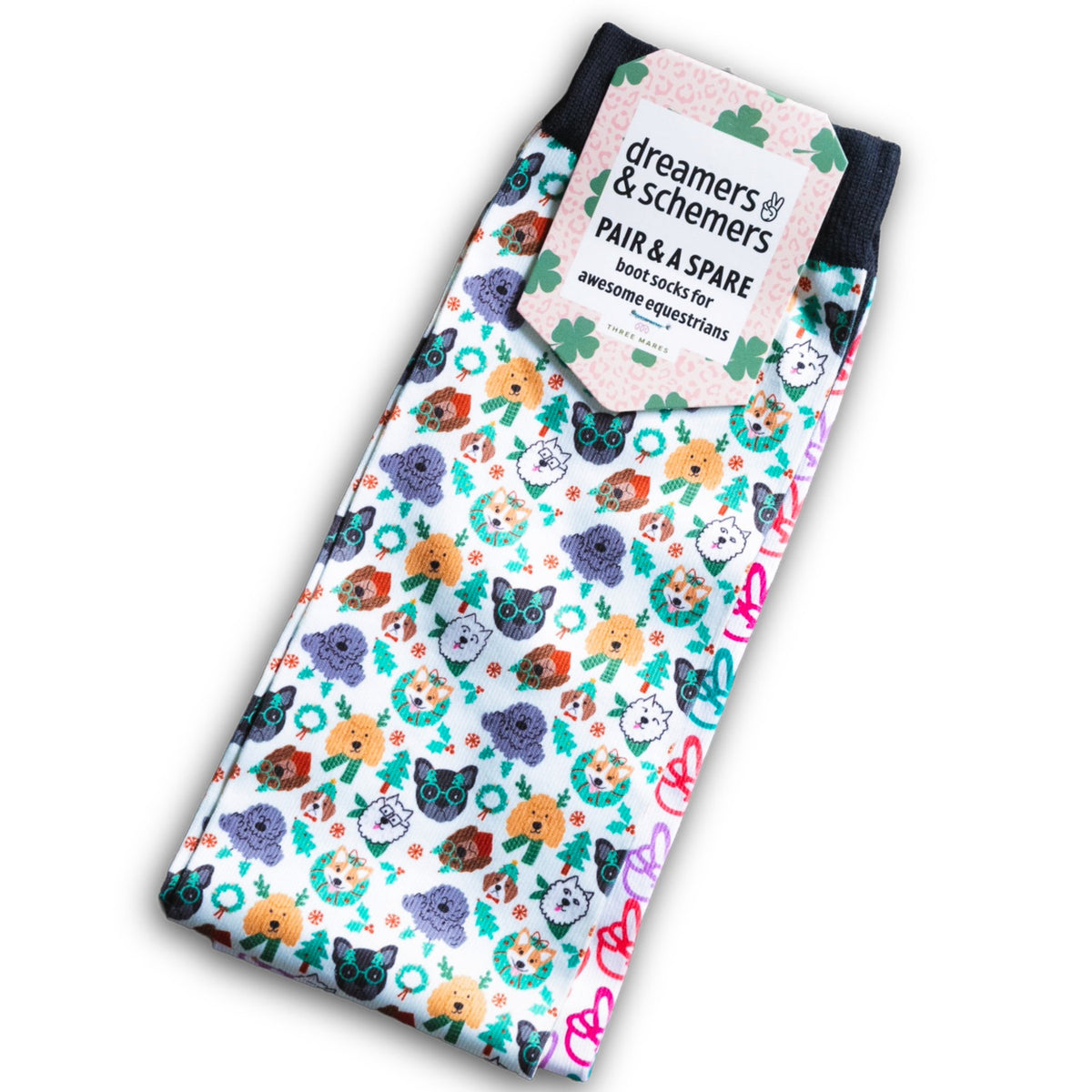 Dreamers &amp; Schemers Deck the Paws Pair &amp; A Spare Socks
