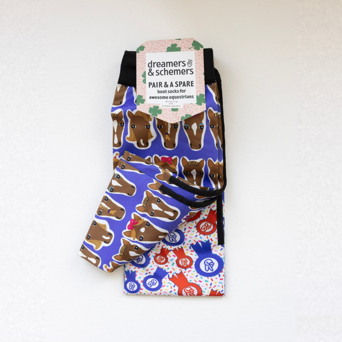 Dreamers &amp; Schemers Hairy Styles Pair &amp; A Spare Socks