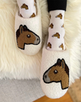 Dreamers & Schemers Horse Head Emoji Slippers