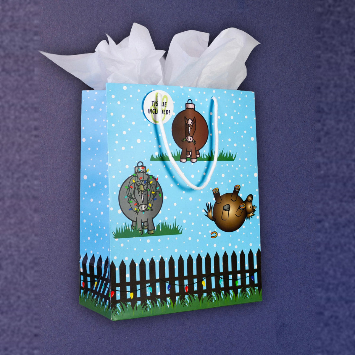 Dreamers &amp; Schemers Pasture Ornaments Gift Bag