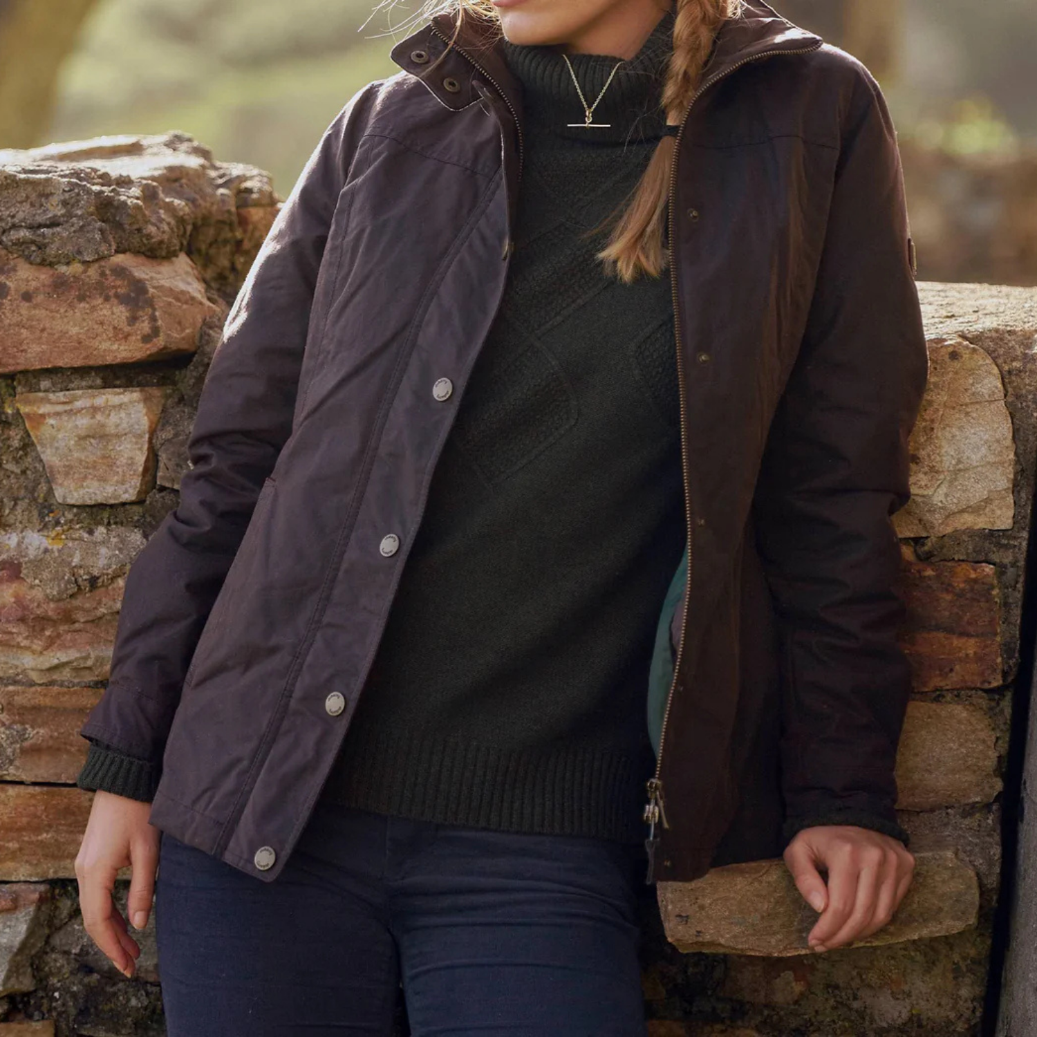 Dubarry Mountrath Women&#39;s Waxed Cotton Jacket, Java