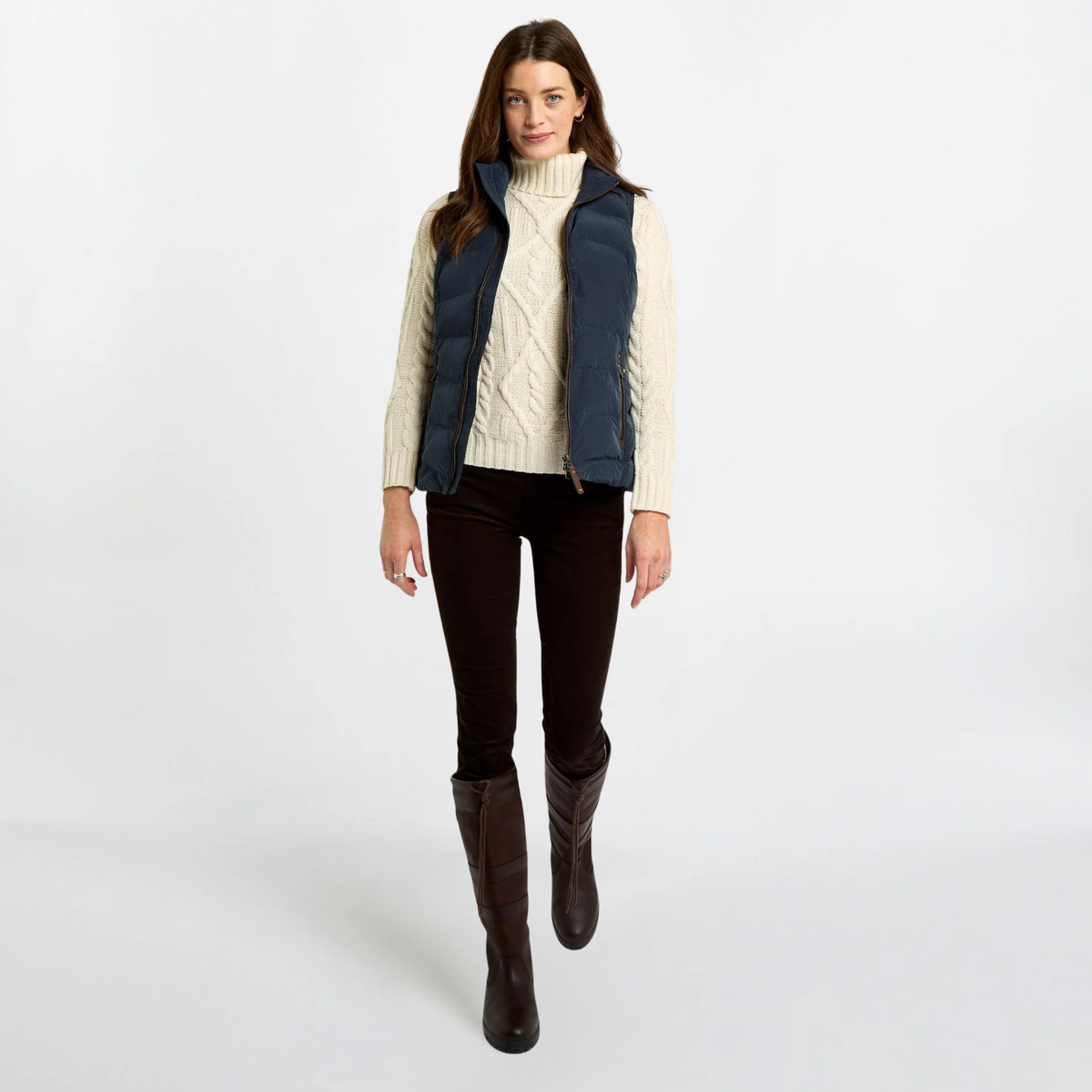 Dubarry of Ireland Kilcarey Women's Quilted Vest - Navy