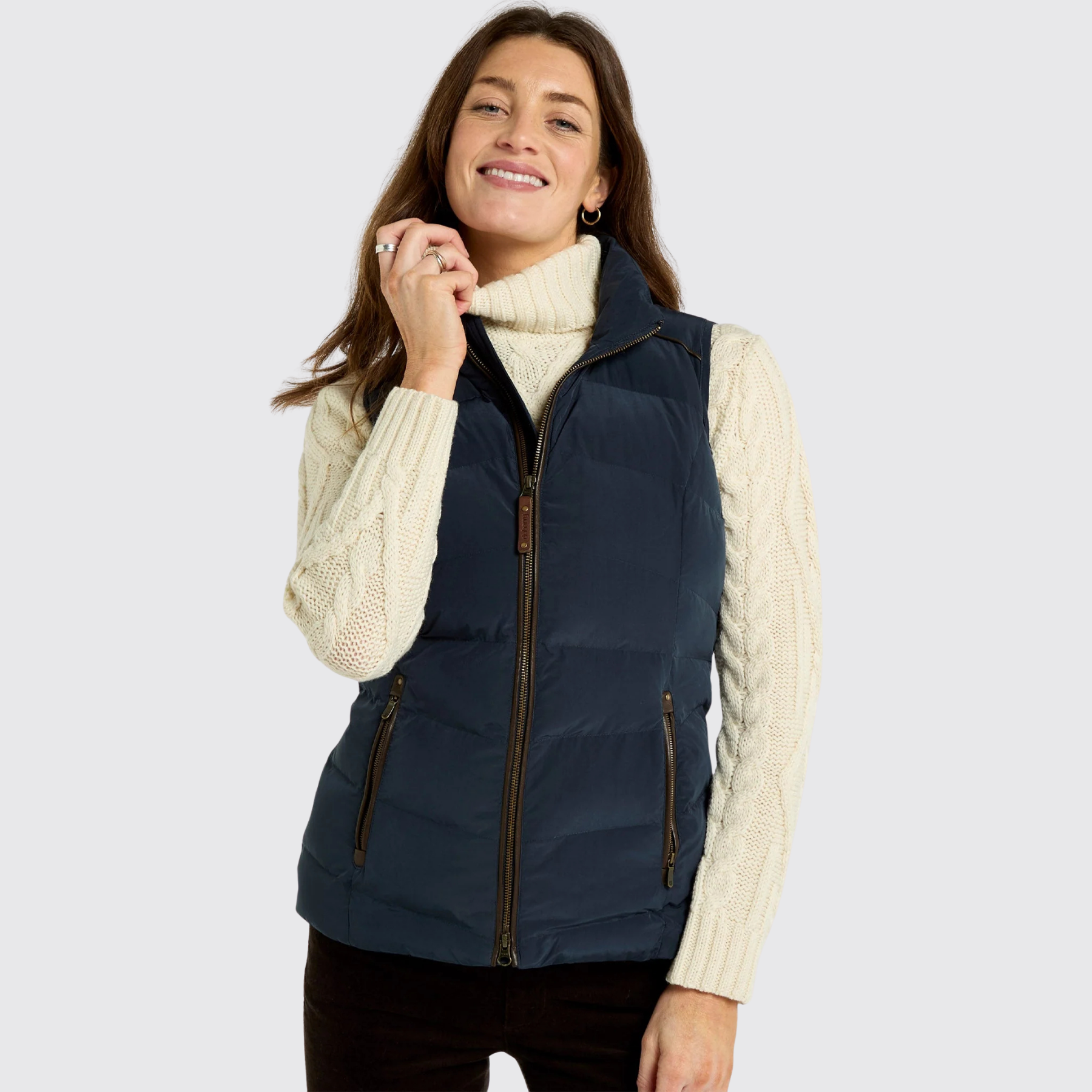 Dubarry of Ireland Kilcarey Women's Quilted Vest - Navy