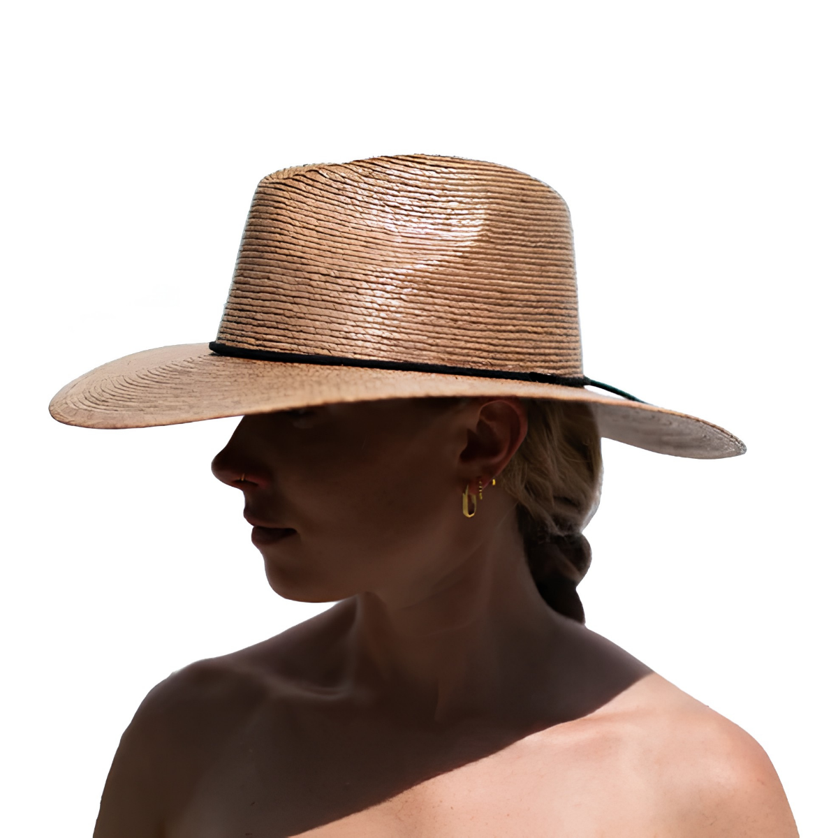Ellsworth Midi Brim Sun Hat, Brown