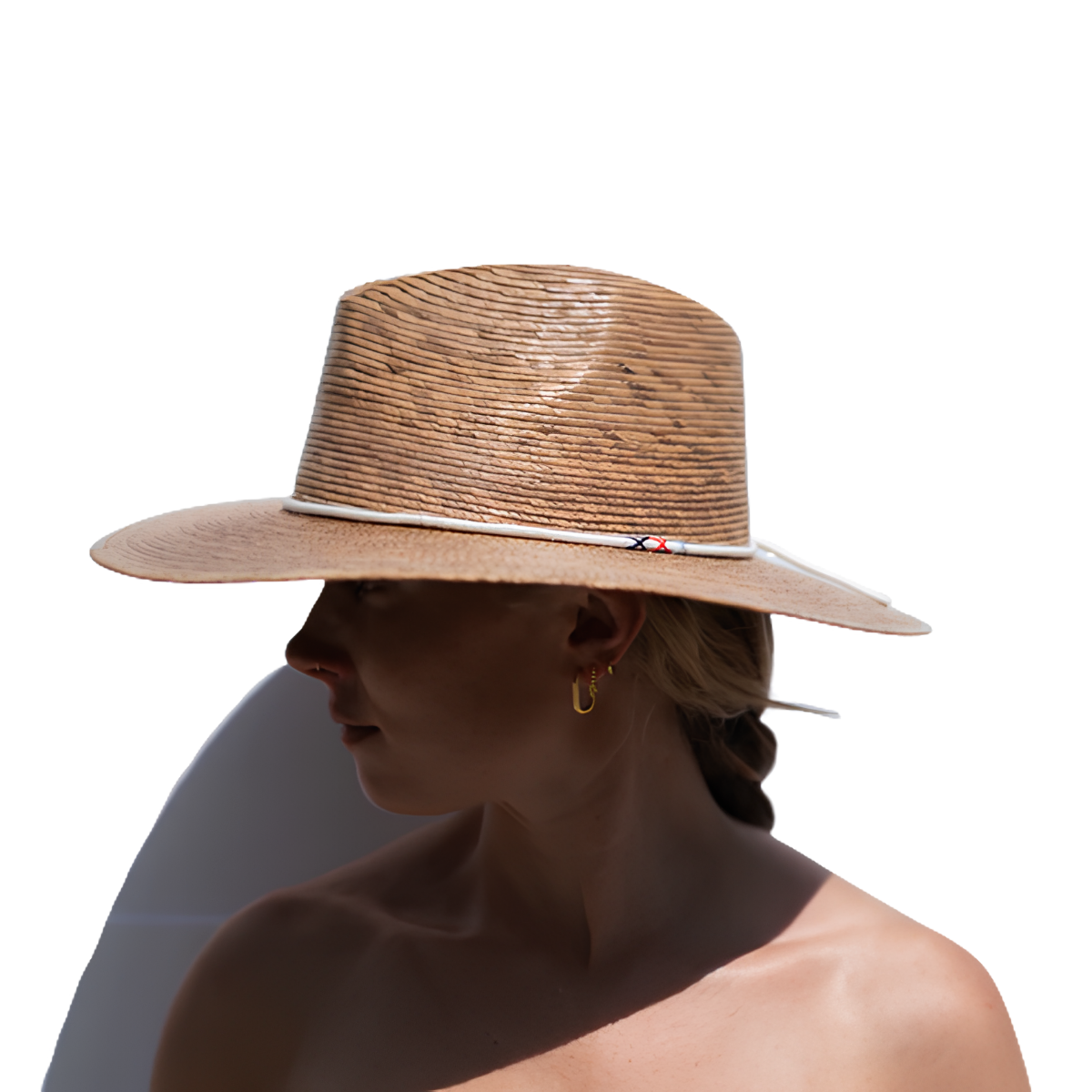 Ellsworth Midi Brim Sun Hat, Brown