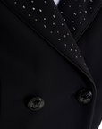 Equestro Women's Black Label Collection Competition Strass Rain Tailcoat, Black