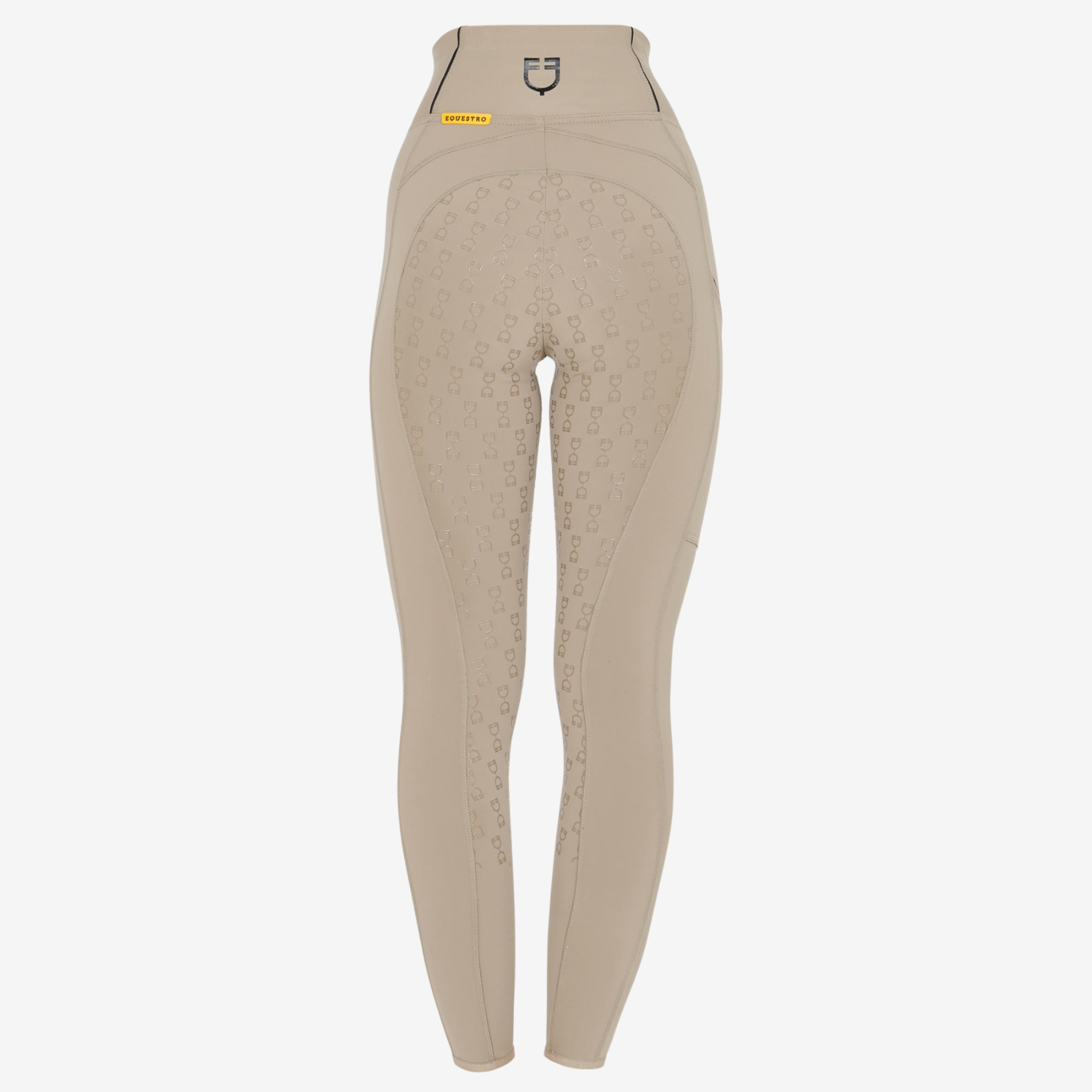 Equestro Women's Classic Full Grip Riding Leggings, Oxford Tan