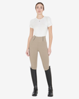 Equestro Women's Classic Full Grip Riding Leggings, Oxford Tan