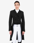 Equestro Women's Competition Dressage Tailcoat, Black