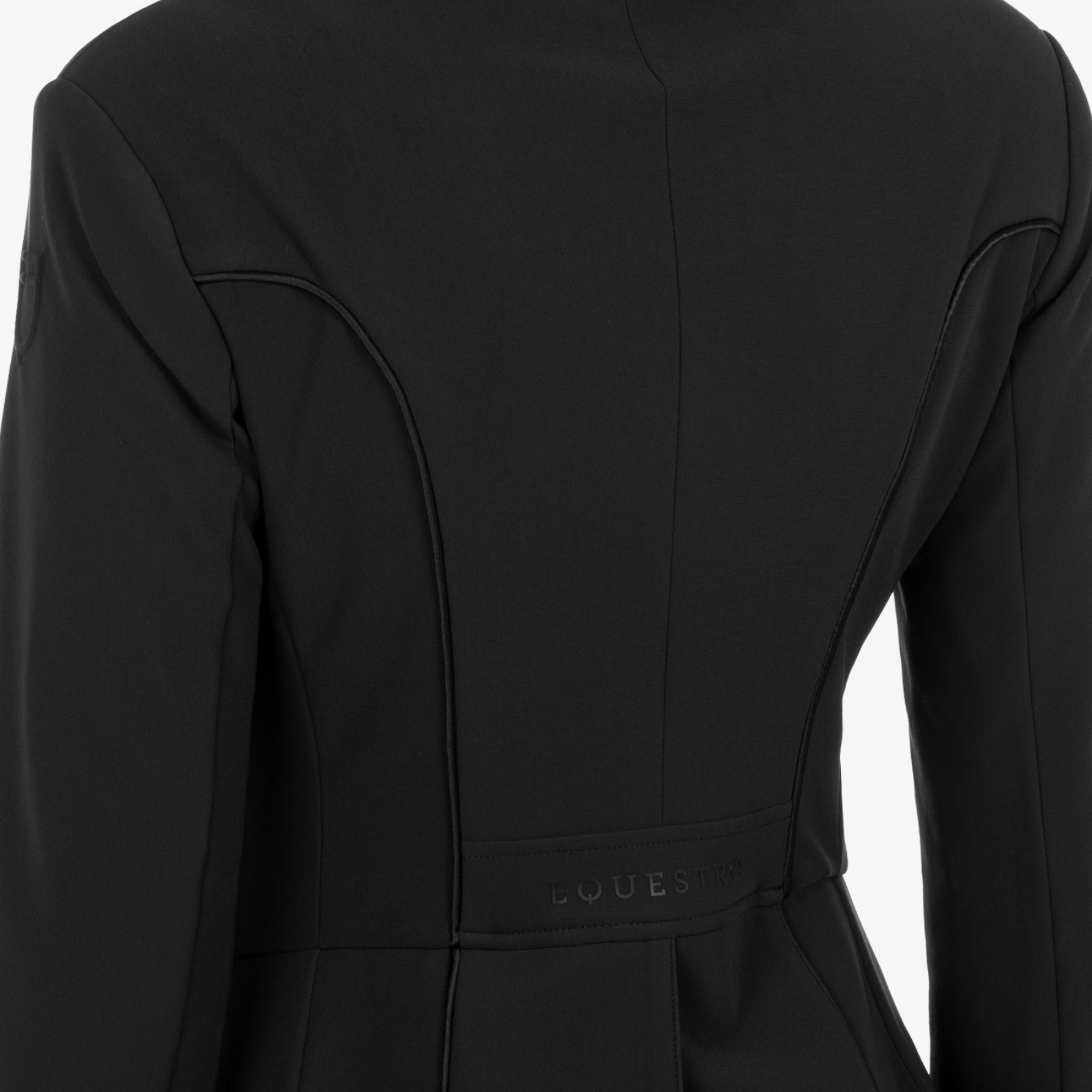 Equestro Women's Competition Dressage Tailcoat, Black