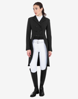 Equestro Women's Competition Dressage Tailcoat, Black