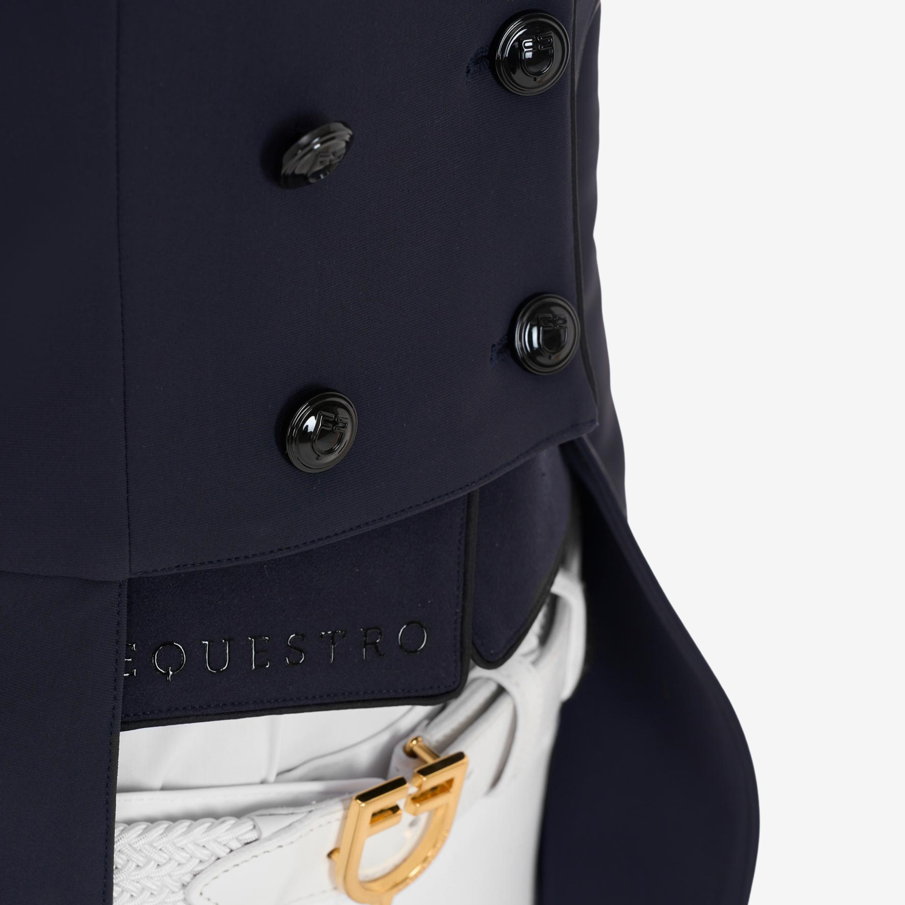 Equestro Women's Competition Dressage Tailcoat, Navy Blazer