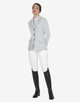Equestro Women's Girasol Competition Riding Jacket, Harbor Mist