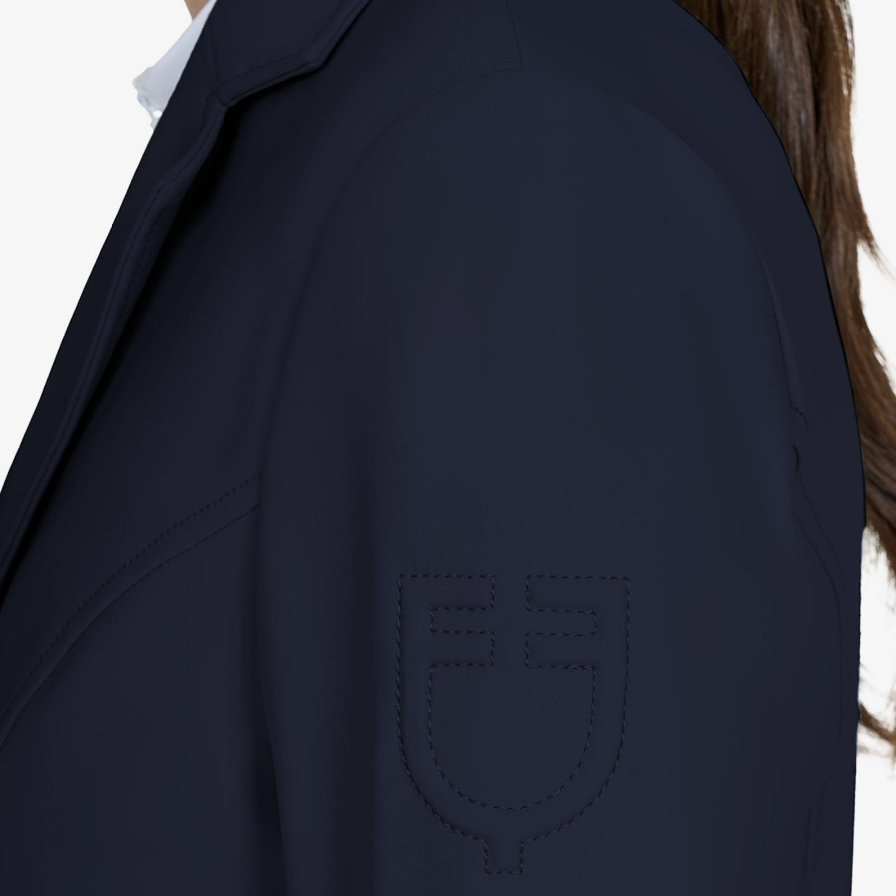 Equestro Women's Girasol Competition Riding Jacket, Navy Blazer