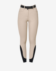 Equestro Women's High Rise Knee Grip Breeches, Cobblestone