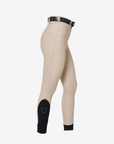Equestro Women's High Rise Knee Grip Breeches, Cobblestone
