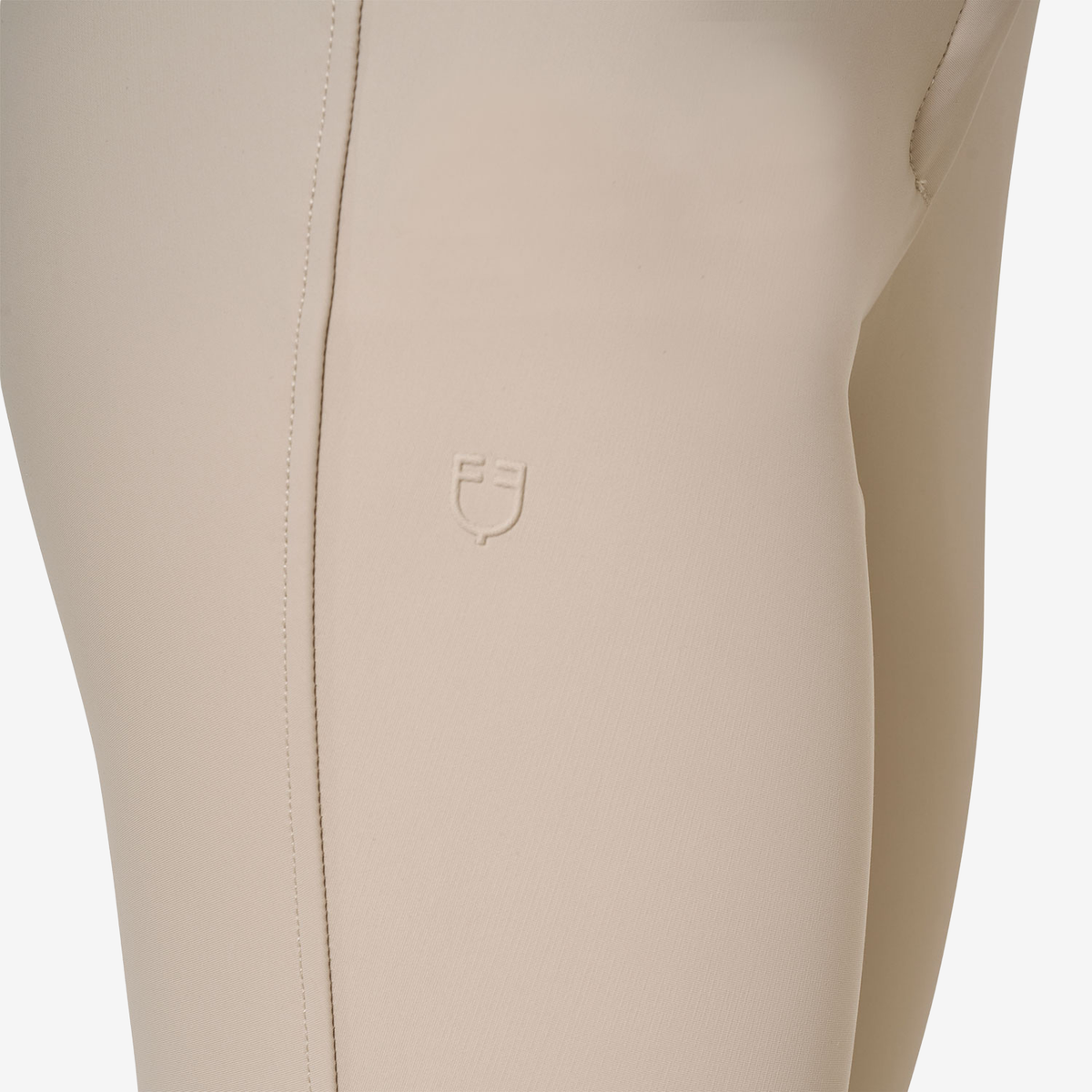 Equestro Women's High Rise Knee Grip Breeches, Cobblestone