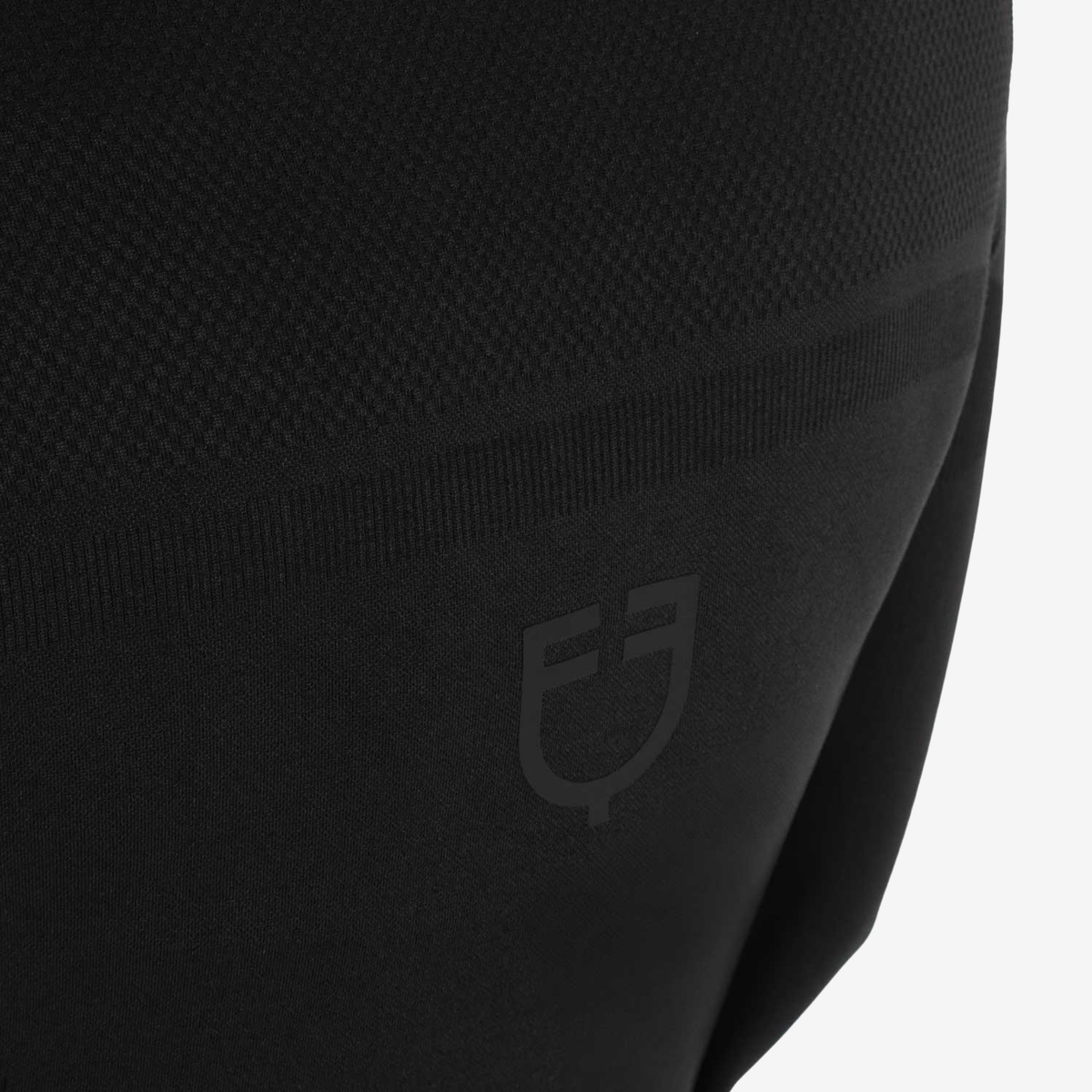 Equestro Women's Technical Knit Long Sleeve Training Shirt w/ 1/4 Zip, Black