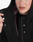 Equestro Women's Technical Rain Cape, Black