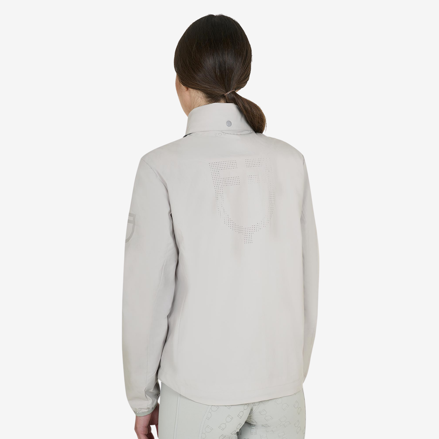 Equestro Women's Windbreaker Nylon Jacket, Harbor Mist