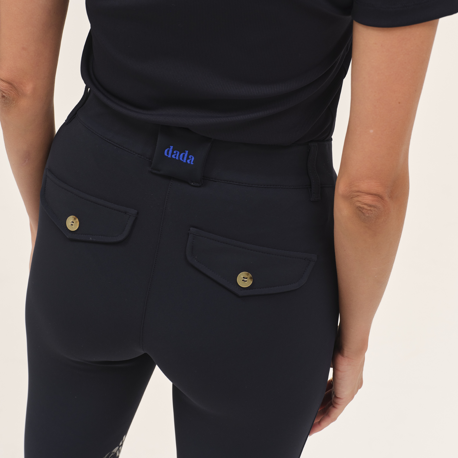 Dada Sport Giovani Light Knee Grip Breeches, Marine