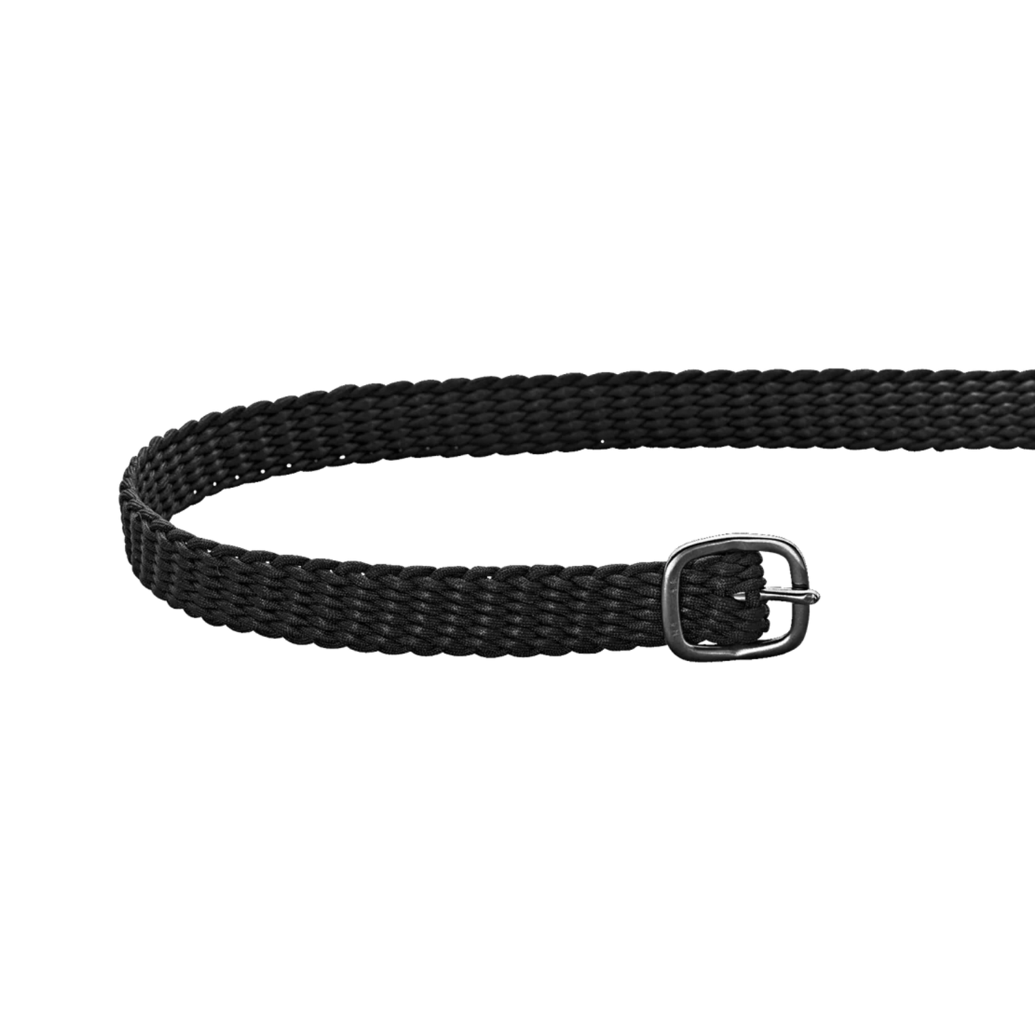 Herm Sprenger Perlon Spur Straps, Black/Black Buckle