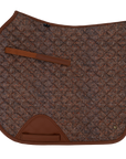 Sixteen Cypress Dressage Pad, Herringbone & Cognac