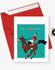 Hunt Seat Paper Co. Ho! Ho! Ho! Equestrian Christmas Card