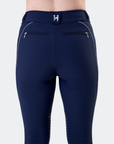 Horseware Easefit Hybrid Brushed Riding Tights Knee Grip, Navy