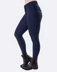 Horseware Flexfit Ladies Winter Breeches Knee Grip, Navy
