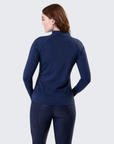 Horseware Strive Ladies Winter 1/4 Zip Training Shirt, Navy