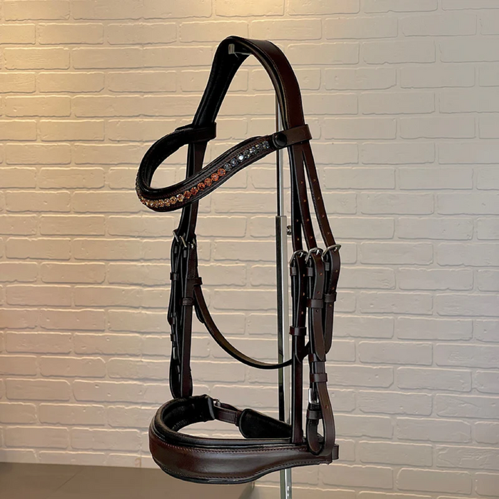 Halter Ego Sarah - Leather Snaffle Bridle, Maple Brown