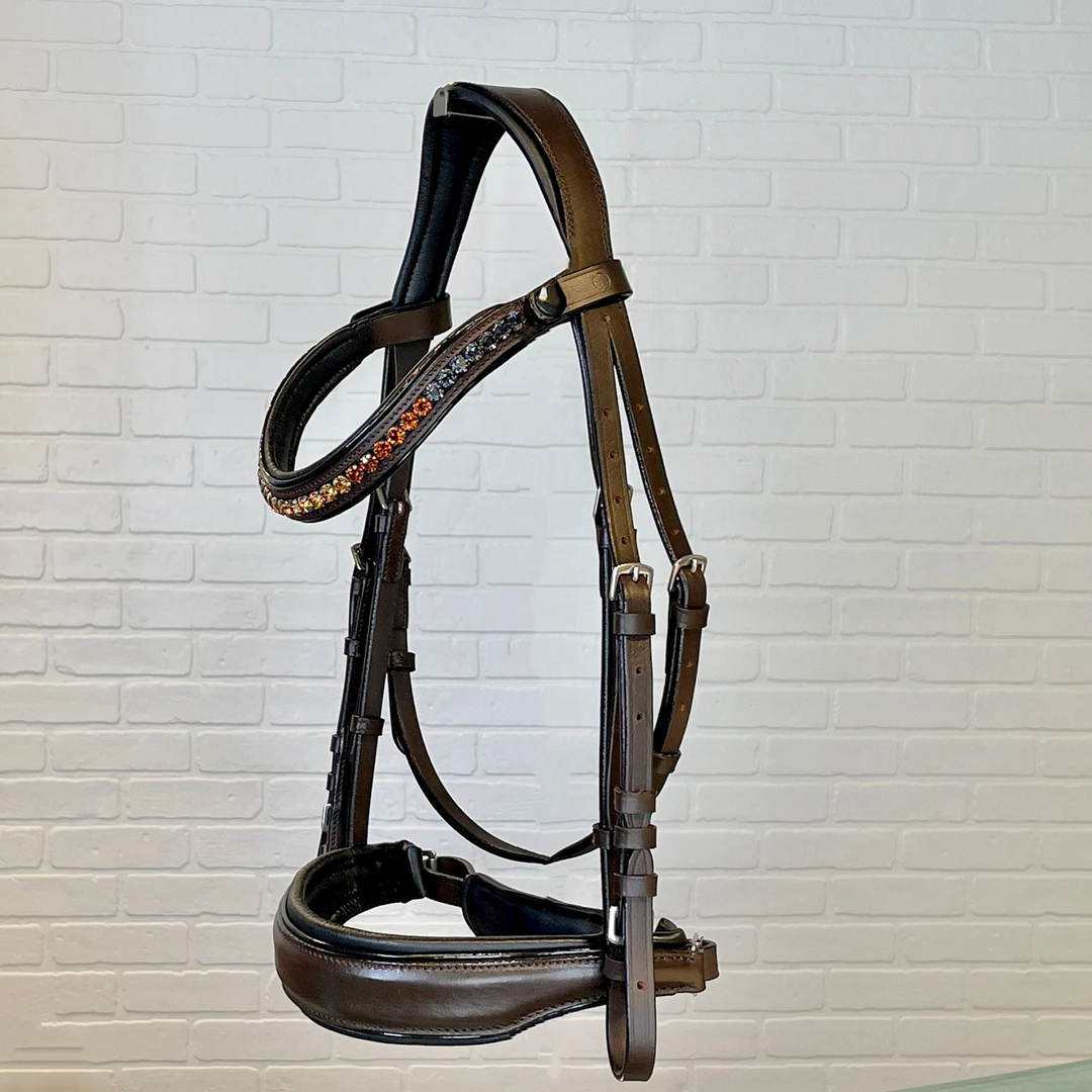 Halter Ego Sarah - Leather Snaffle Bridle, Maple Brown