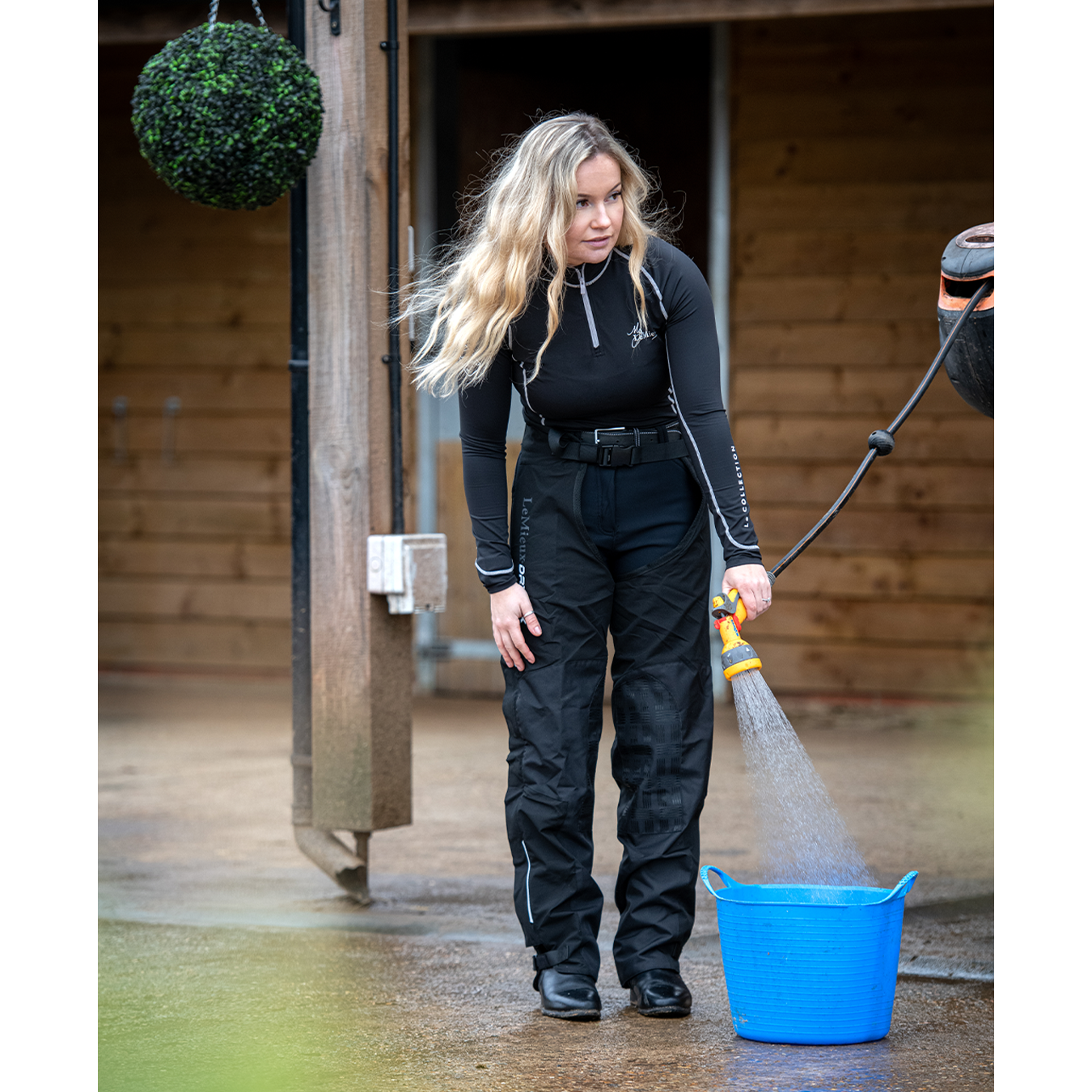 LeMieux Ladies Drytex Stormwear Waterproof Chaps, Black